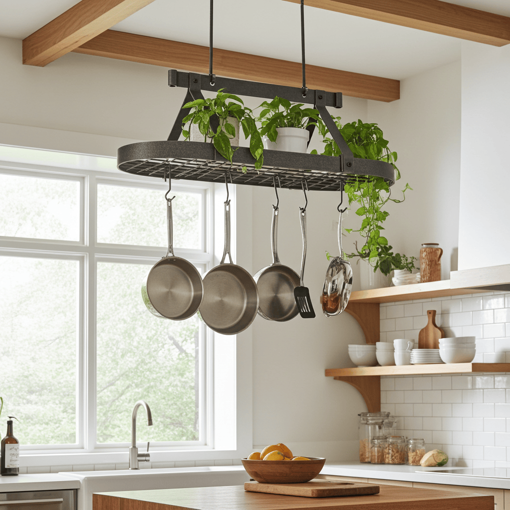 Enclume Ceiling Oval Ceiling Pot Rack w/Hooks