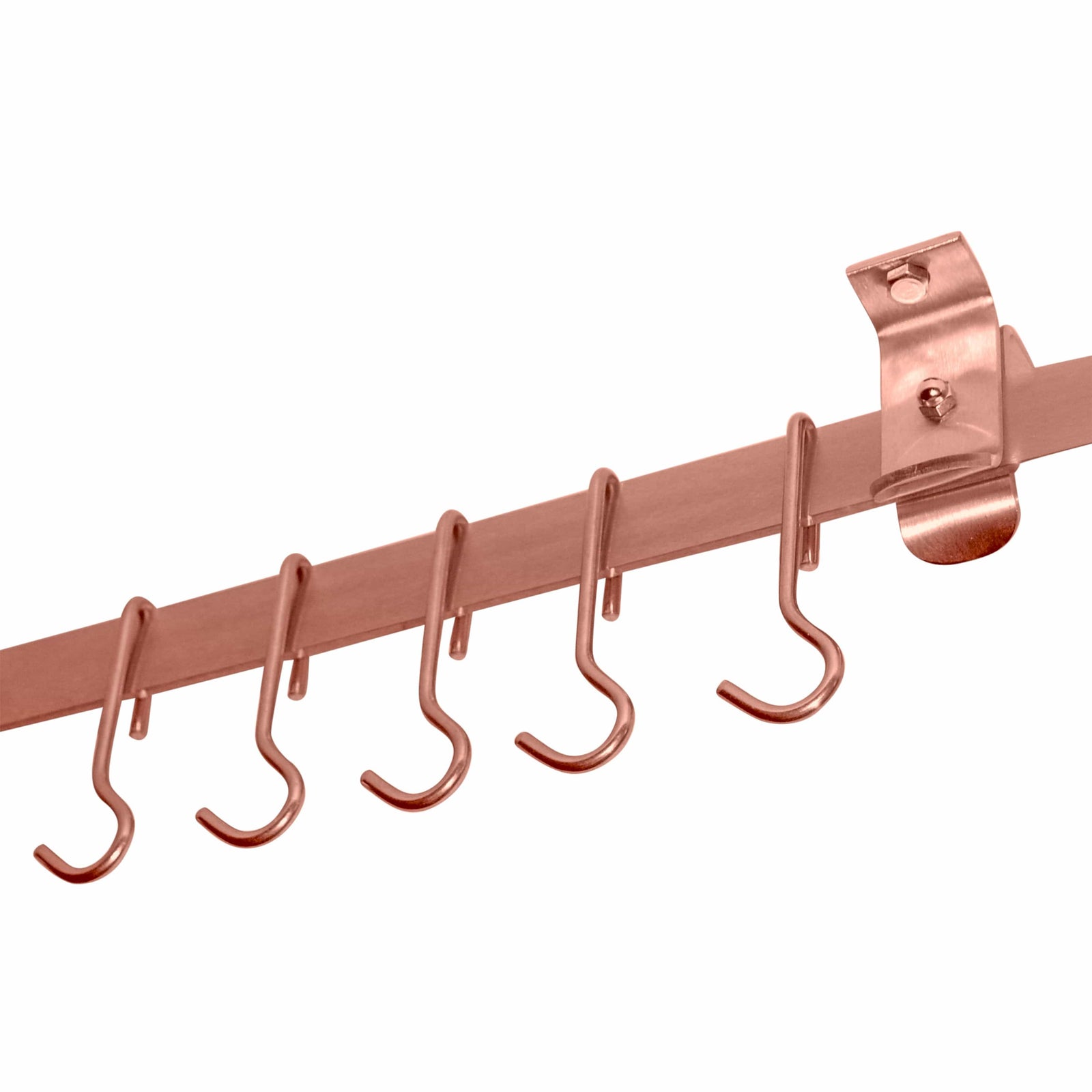 Enclume Design Products 24" / Brushed Copper Handcrafted Low Ceiling Bar in Hammered Steel, Brushed Stainless or Copper