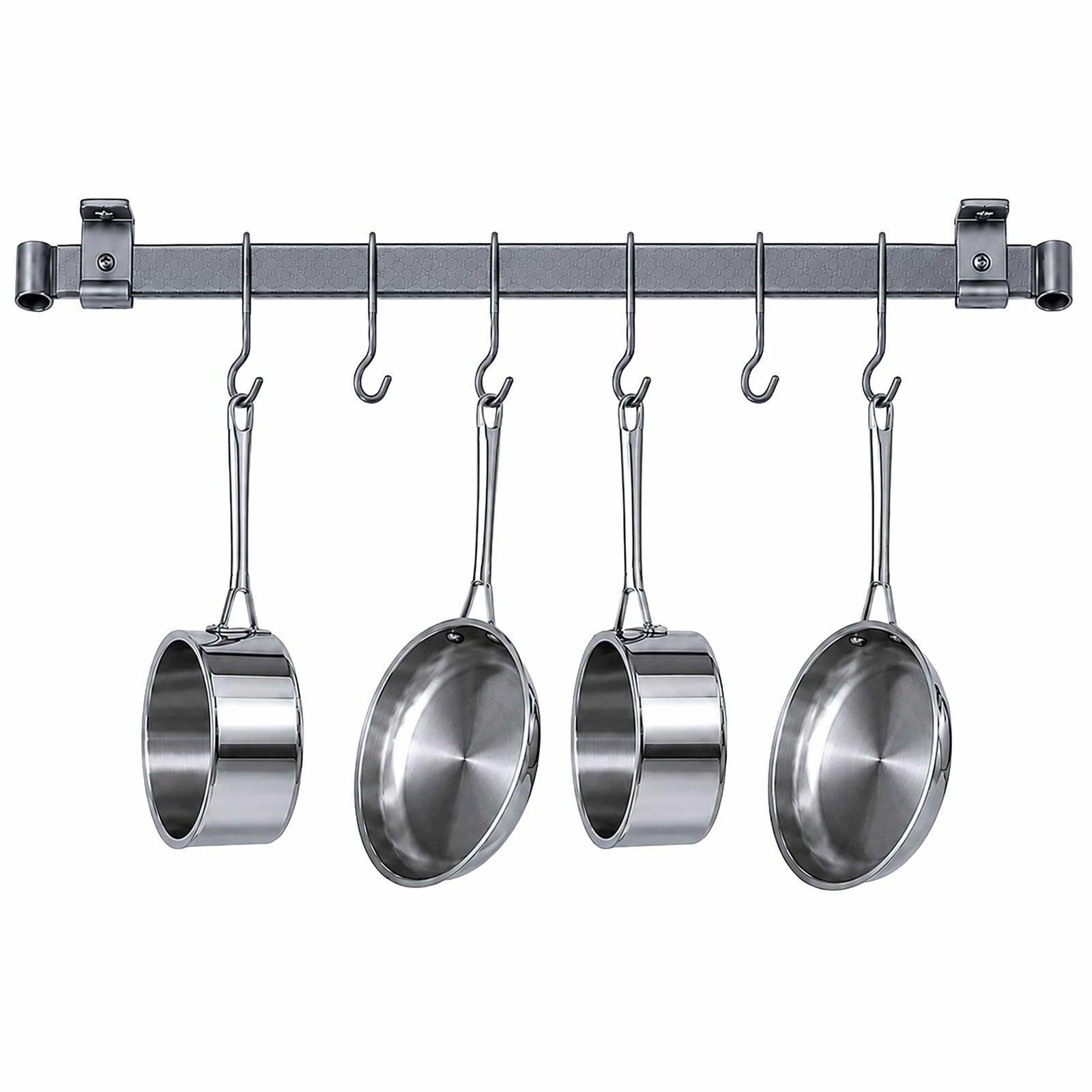 Enclume Design Products 36" / Hammered Steel Handcrafted Low Ceiling Bar in Hammered Steel, Brushed Stainless or Copper