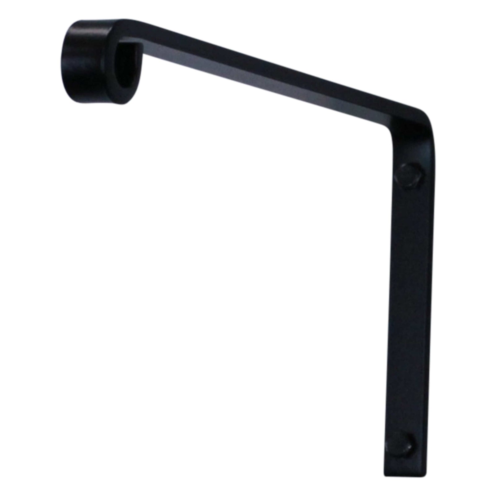 Enclume Design Products Artisan Forged Plant Hanger Wall Shelf Bracket Hook Small (Set of 2) Black