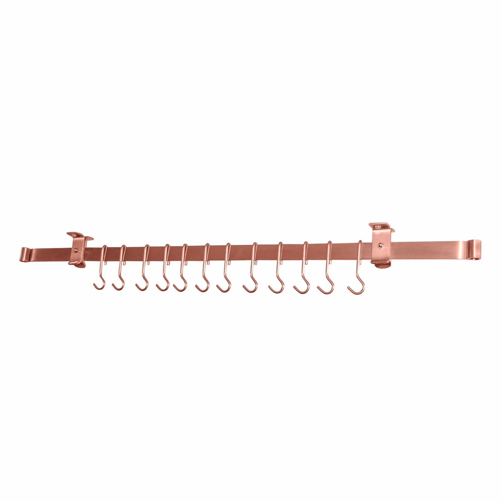 Enclume Design Products Handcrafted Low Ceiling Bar in Hammered Steel, Brushed Stainless or Copper
