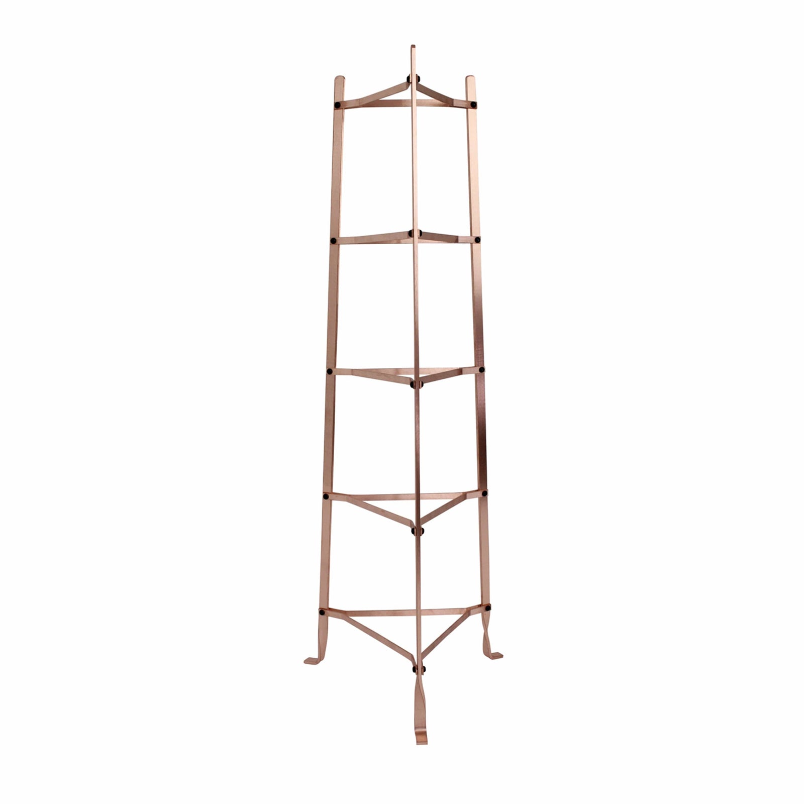 Enclume Floor 5-Tier Classic Cookware Stand, Black & Solid Copper(Unassembled)