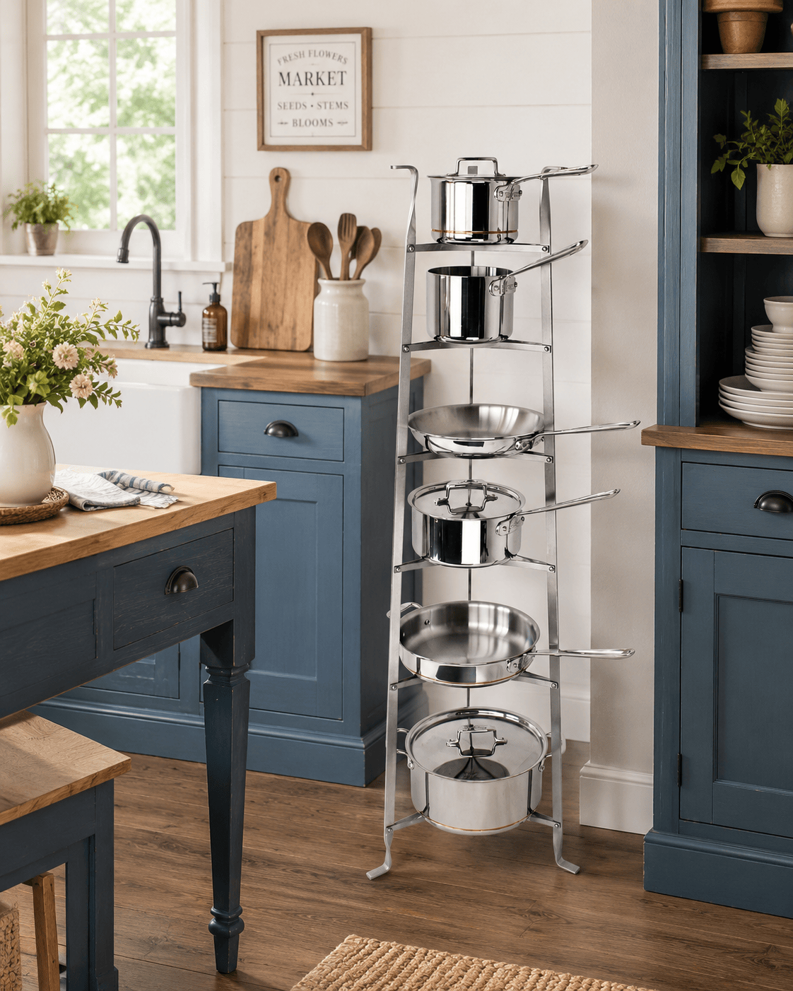 Enclume Floor 6-Tier Gourmet Cookware Stand (Unassembled)