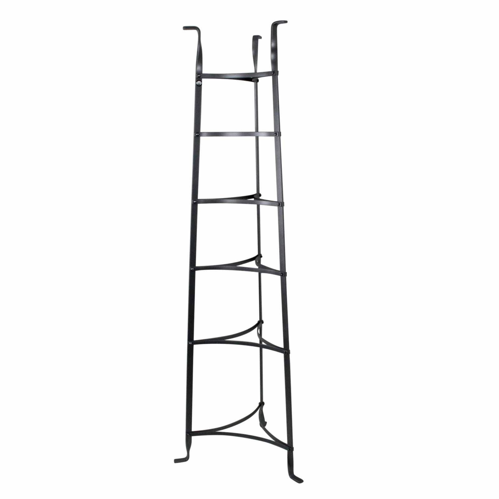 Enclume Floor 6-Tier Gourmet Cookware Stand (Unassembled), Brass & Graphite Finish