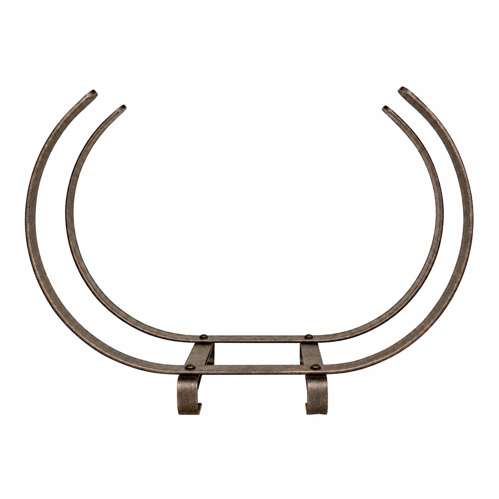Enclume Floor Indoor/Outdoor Large U Shaped Fireplace Log Rack, Bronze Finish (CLEARANCE)