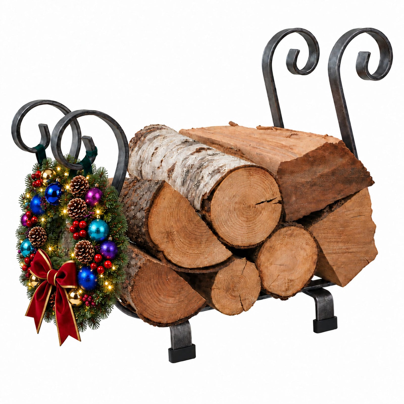 Enclume Floor Sleigh Fireplace Log Rack