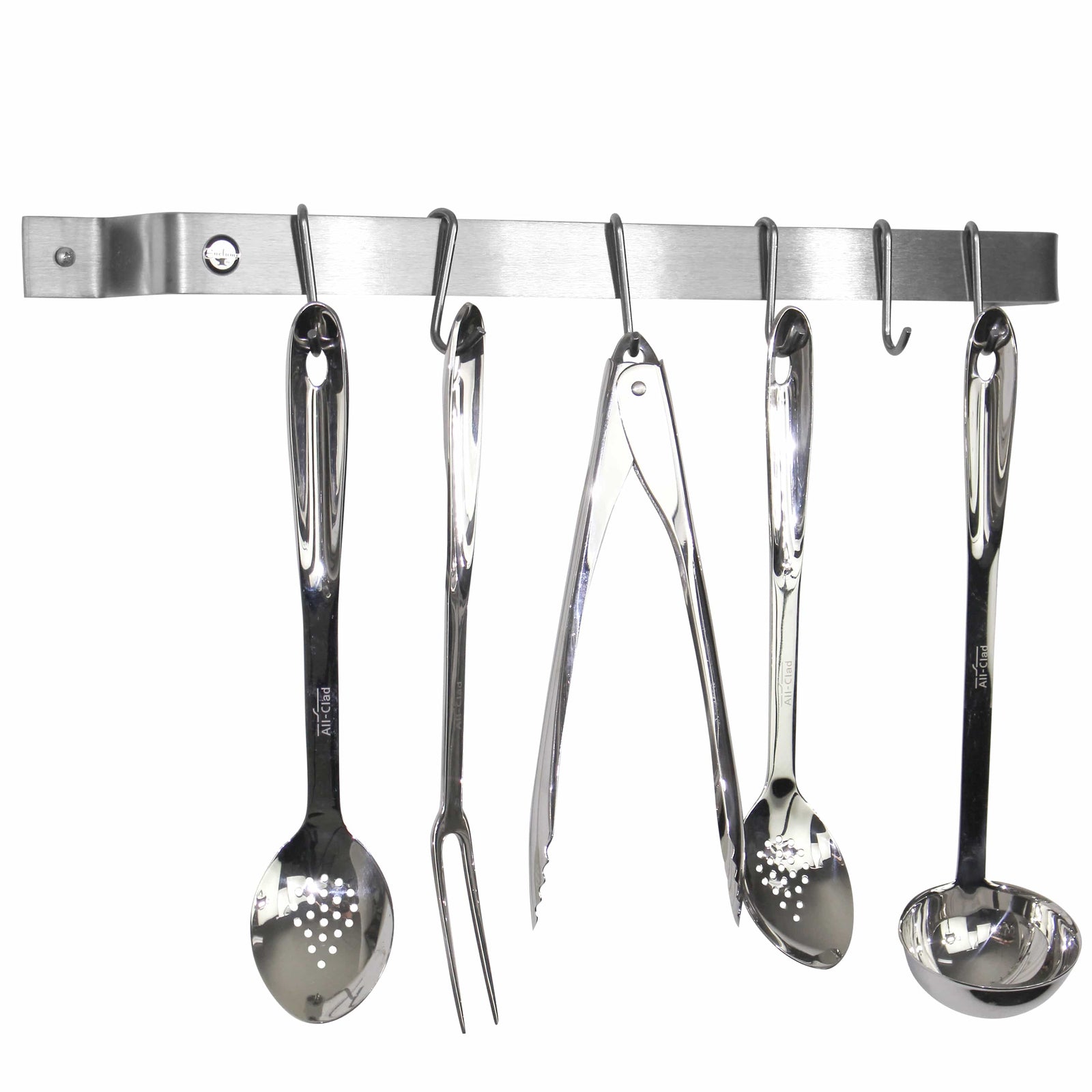 Enclume Wall Handcrafted Easy Mount Wall Rack Utensil Bar w 6 Hooks