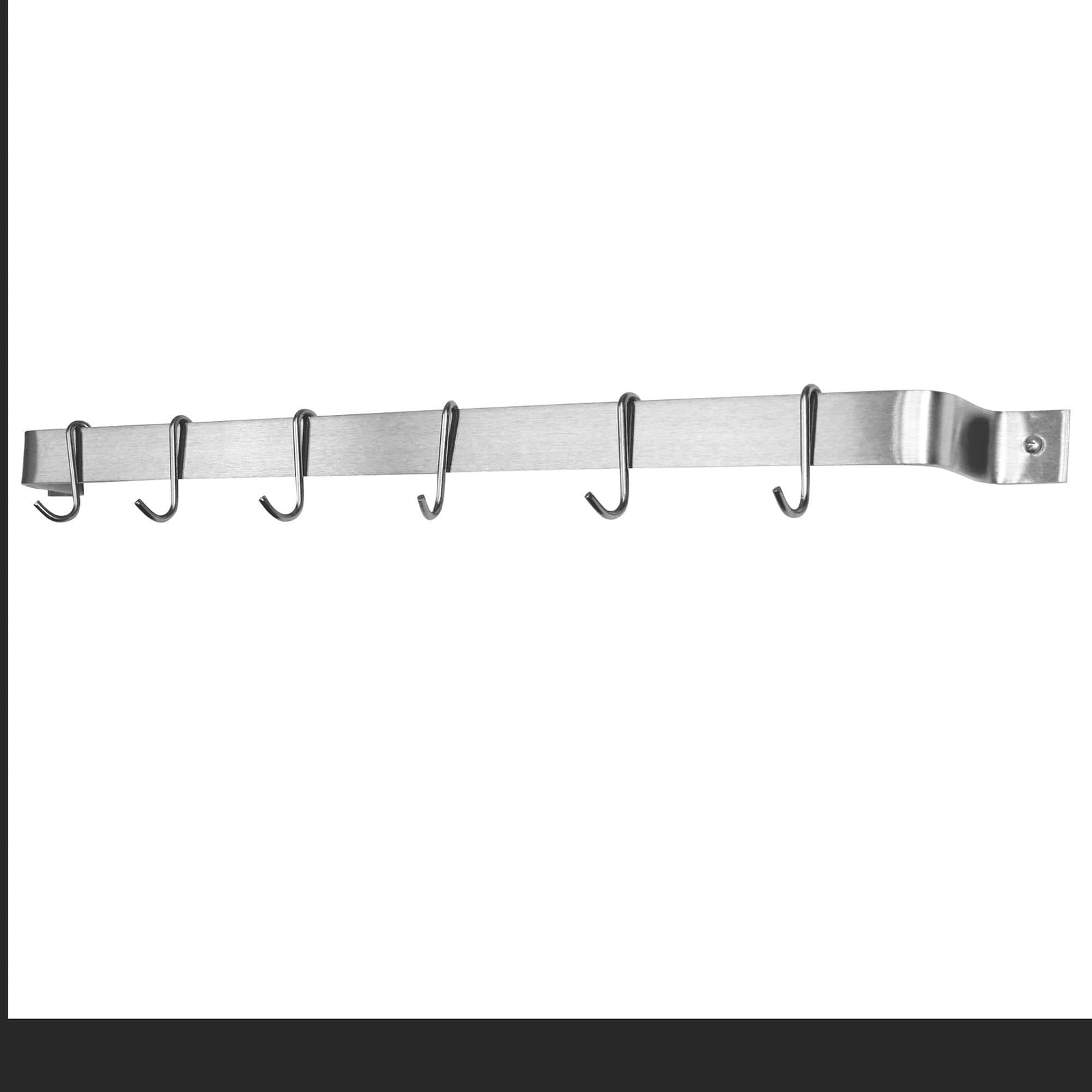 Enclume Wall Handcrafted Easy Mount Wall Rack Utensil Bar w 6 Hooks