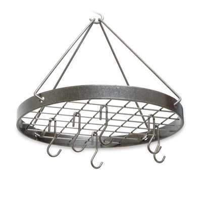 Enclume Cottage Round Rack with 6 Hooks in Hammered Steel
