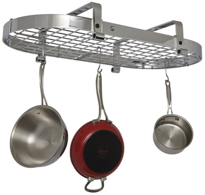 Enclume 37" Low Ceiling Oval Pot Rack with 18 Hooks