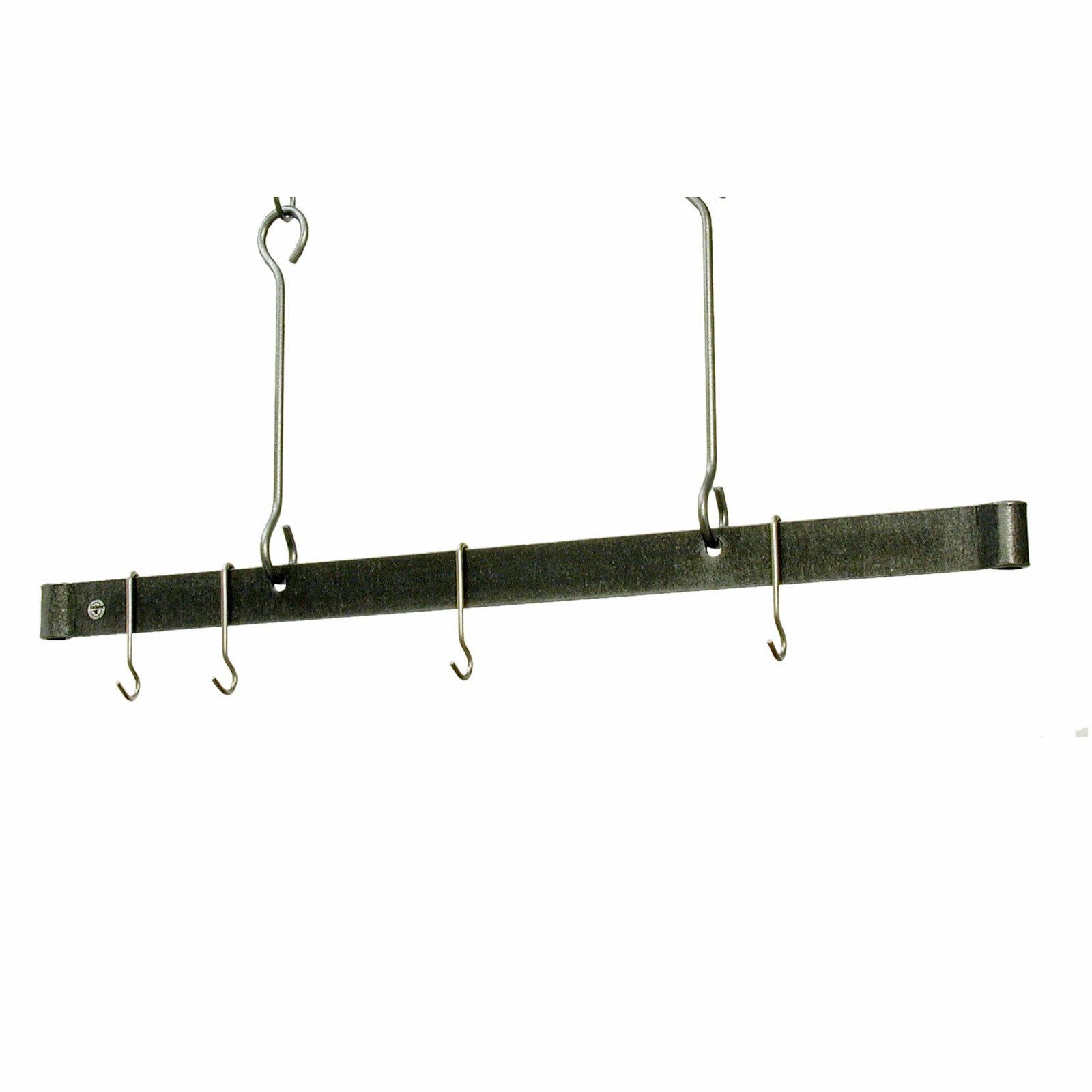 Enclume Ceiling Hammered Steel / 60" Professional Series Offset Hook Ceiling Bar (36", 48", 60")
