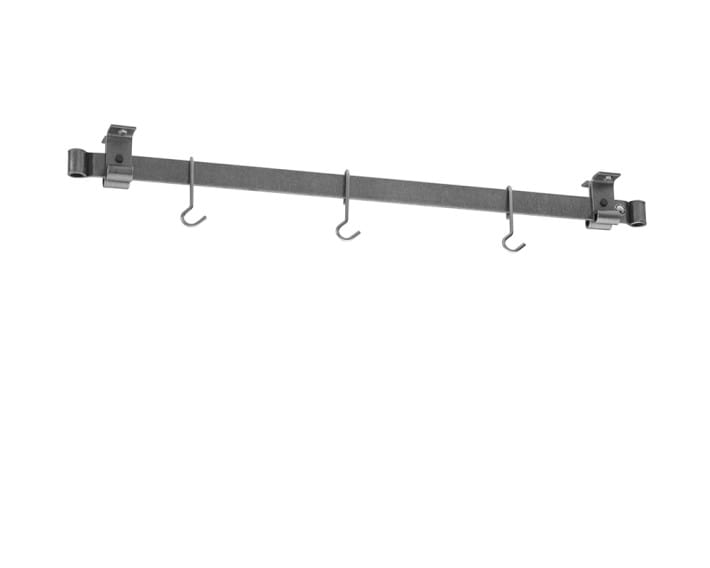 Enclume Design Products 36" / Hammered Steel Handcrafted Low Ceiling Bar in Hammered Steel, Brushed Stainless or Copper