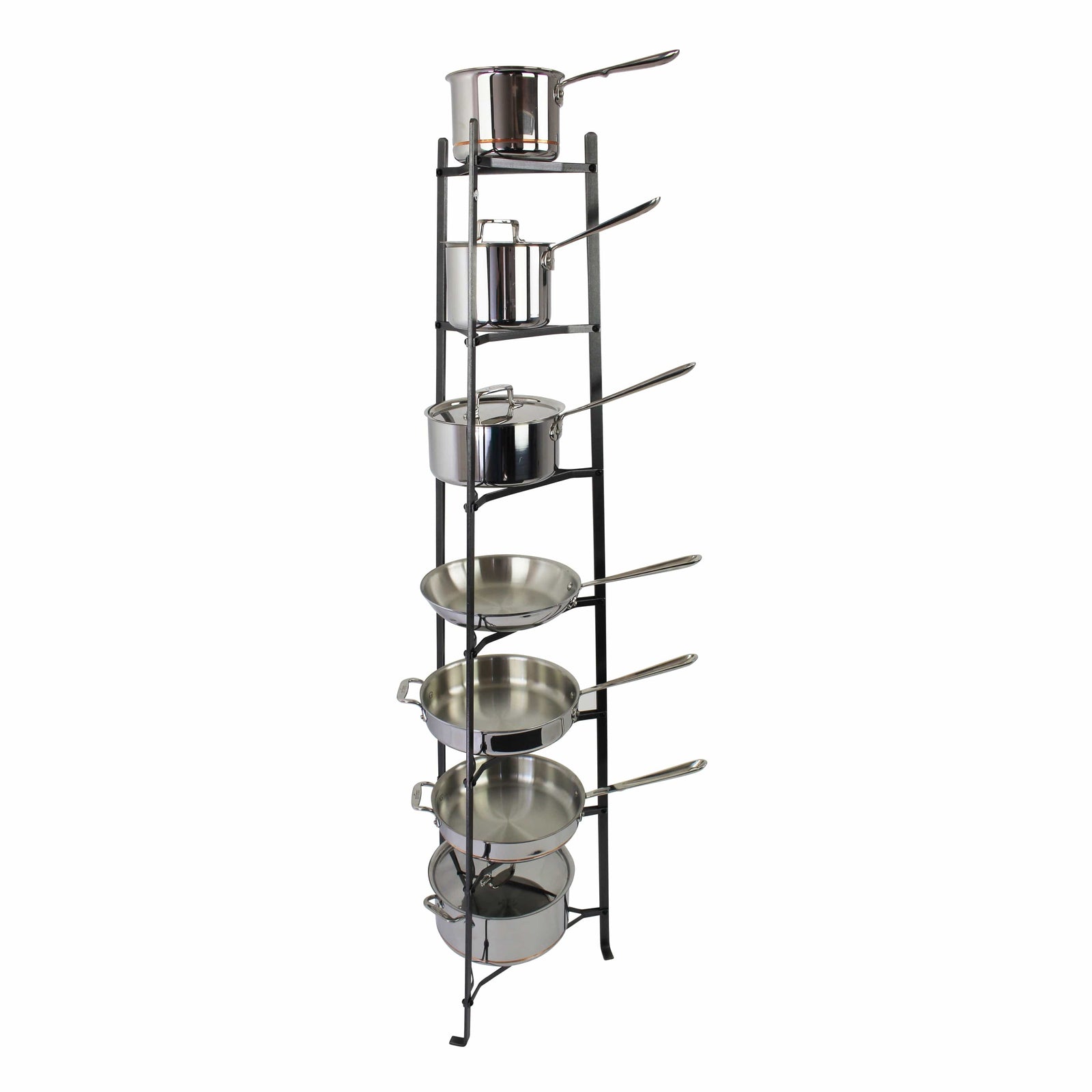 Enclume Floor 7-Tier Classic Cookware Stand Hammered Steel (Unassembled)