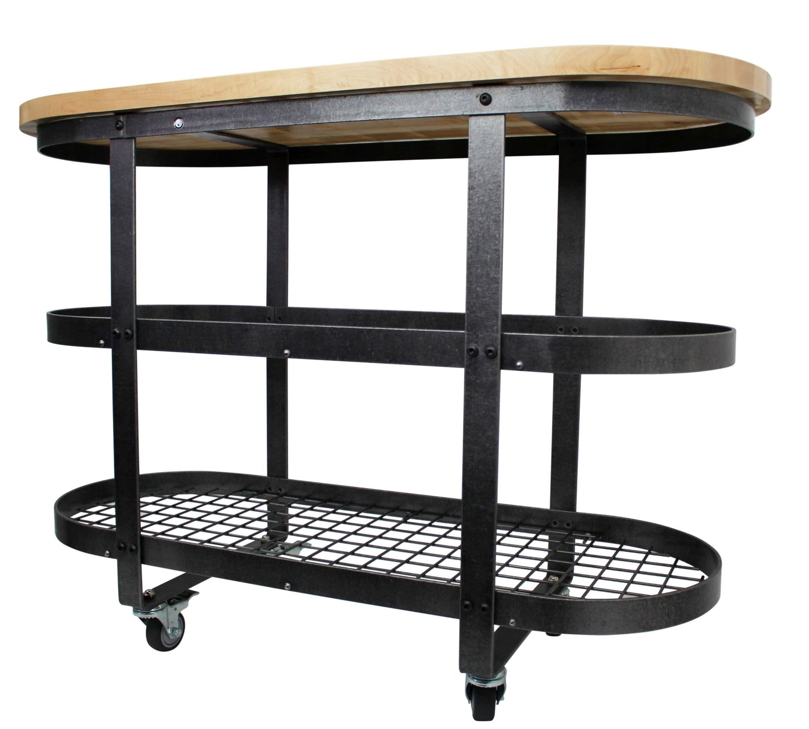 Enclume Floor Gourmet Island Hammered Steel