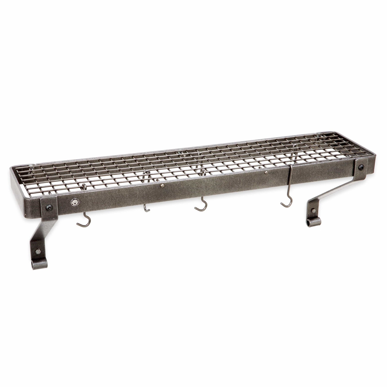Enclume Wall 36" Gourmet Bookshelf Wall Rack w/ 12 Hooks
