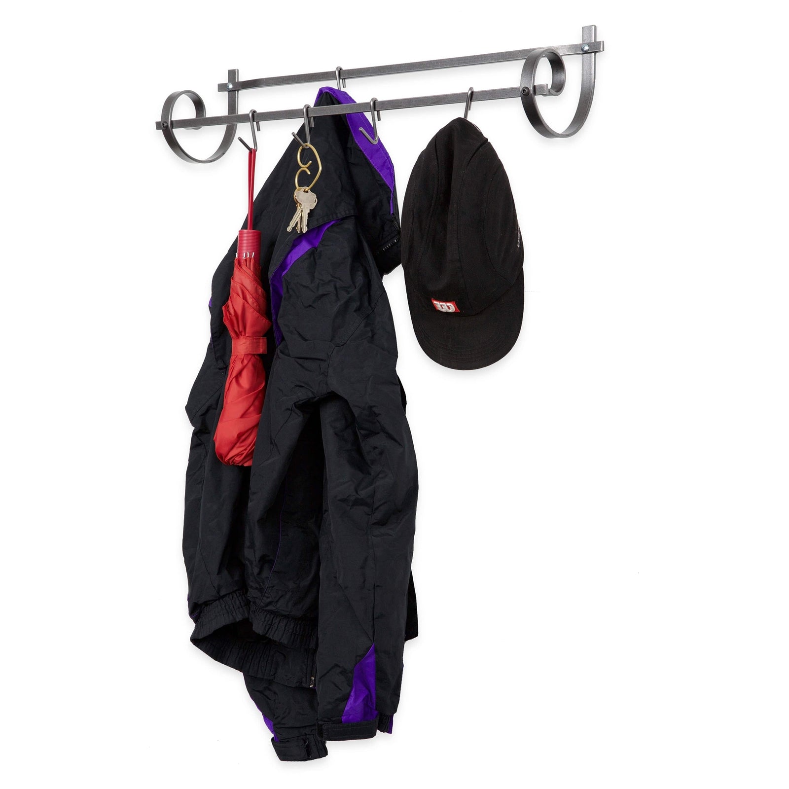 Enclume Wall Decor Utensil Wall Rack Hammered Steel