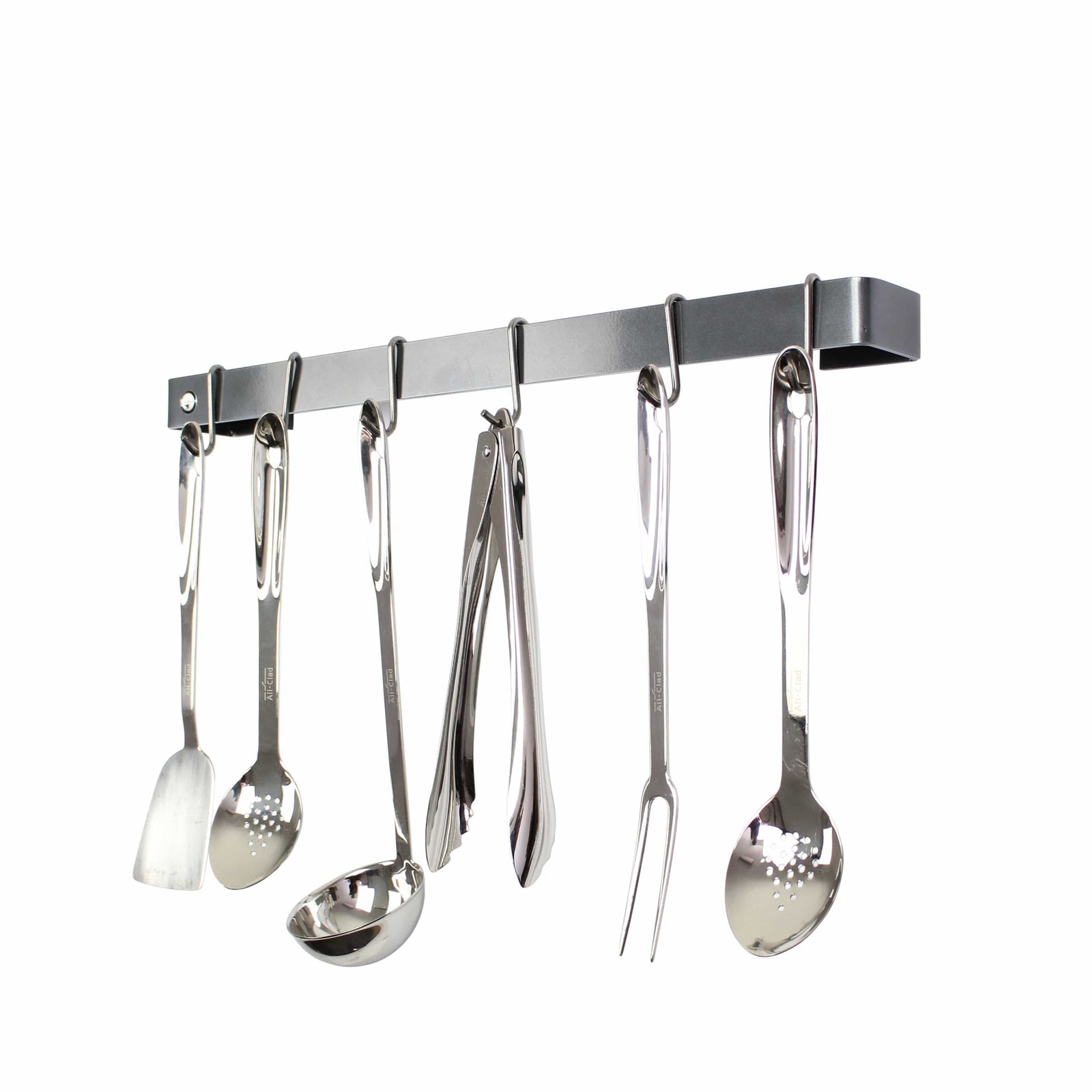 Enclume Wall Graphite Finish / 30" Handcrafted Classic Utensil Bar w 6 Hooks