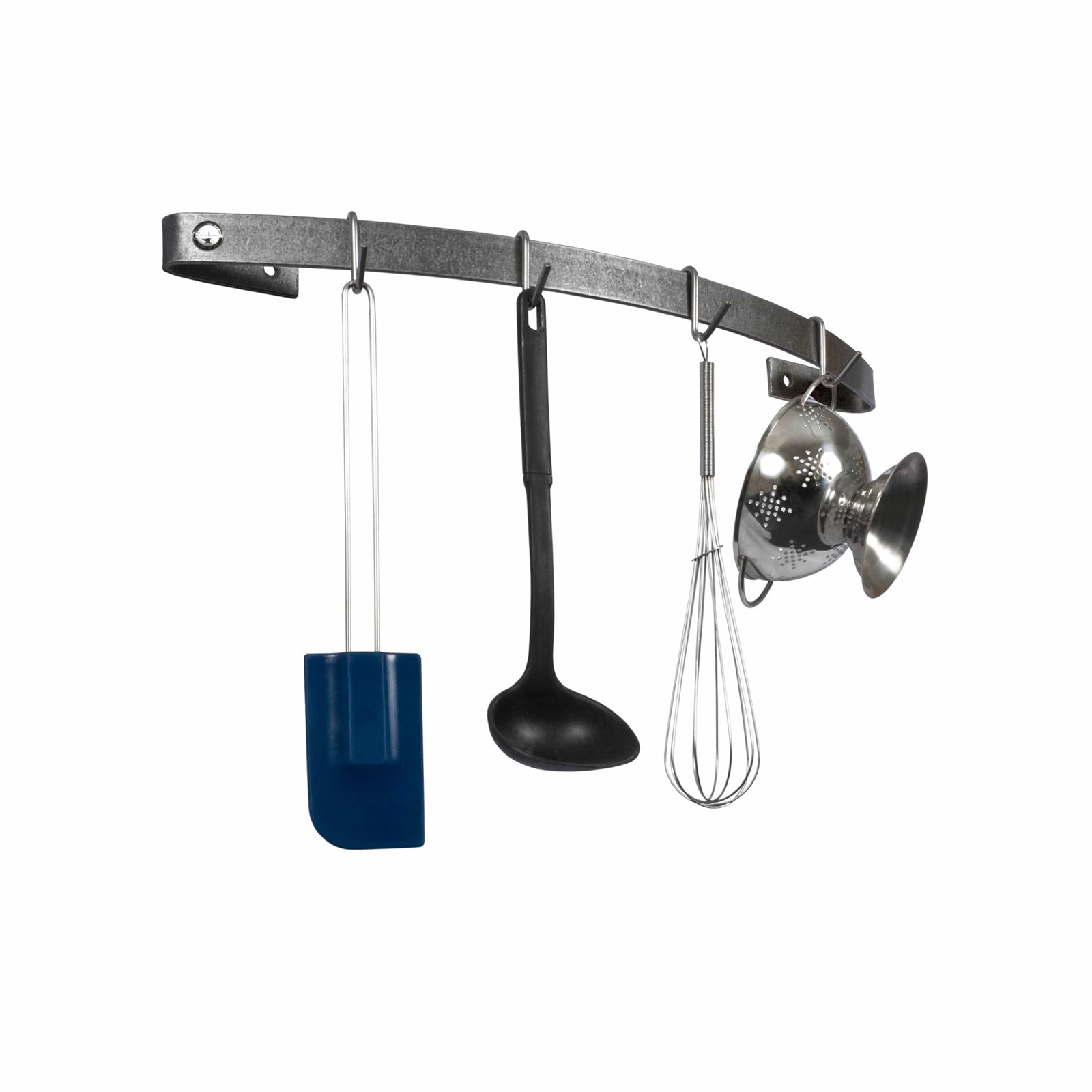 Enclume Wall Handcrafted Curved Wall Rack Utensil Bar w 6 Hooks