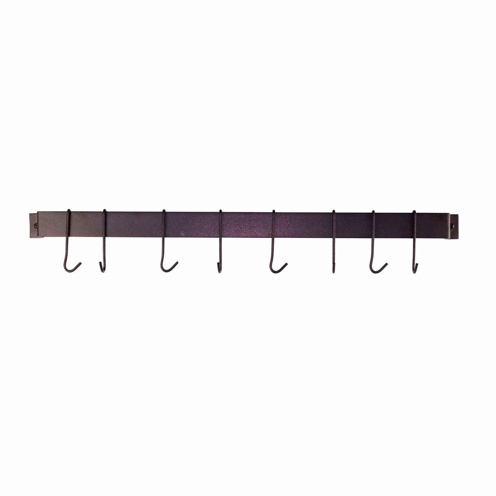 Rack It Up Wall Rack It Up 32" Easy Mount Wall Rack Utensil Bar w 8 Hooks, Bordeaux