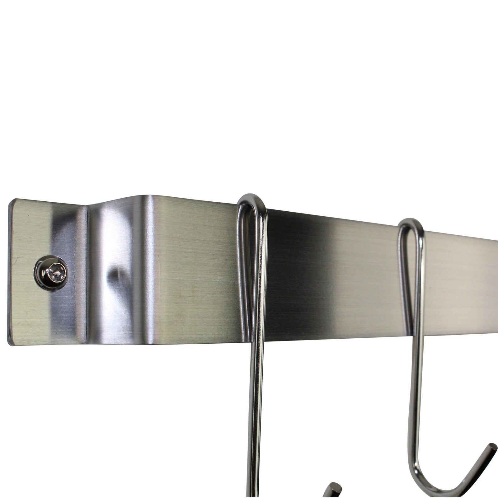 Rack It Up Wall Rack It Up Easy Mount Wall Rack Utensil Bar w Hooks Steel Grey Hammertone