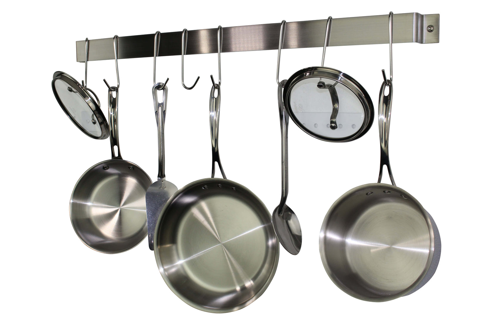 Rack It Up Wall Rack It Up Easy Mount Wall Rack Utensil Bar w Hooks Steel Grey Hammertone