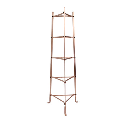 5-Tier Gourmet Cookware Stand Brushed Copper (Assembled)
