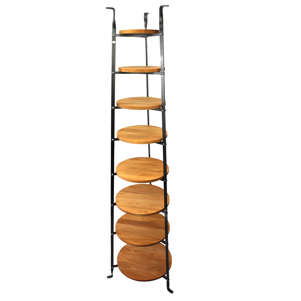 8-Tier Gourmet Cookware Stand w/Alder Shelves