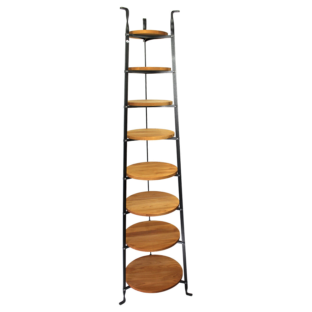 8-Tier Gourmet Cookware Stand w/Alder Shelves