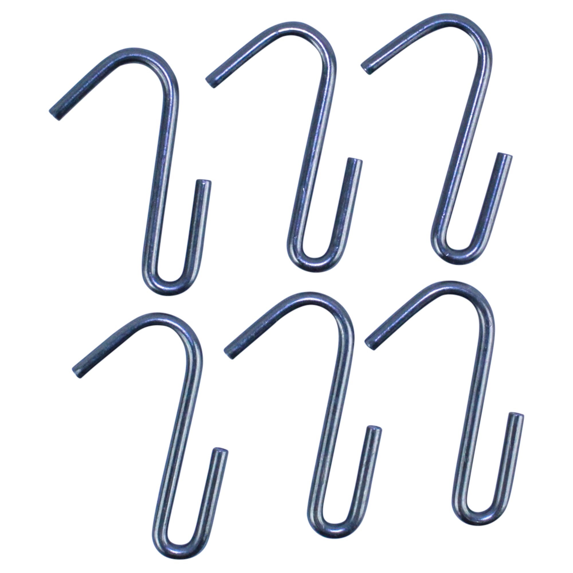 Handcrafted Décor Pot Hooks 6 Pack Hammered Steel