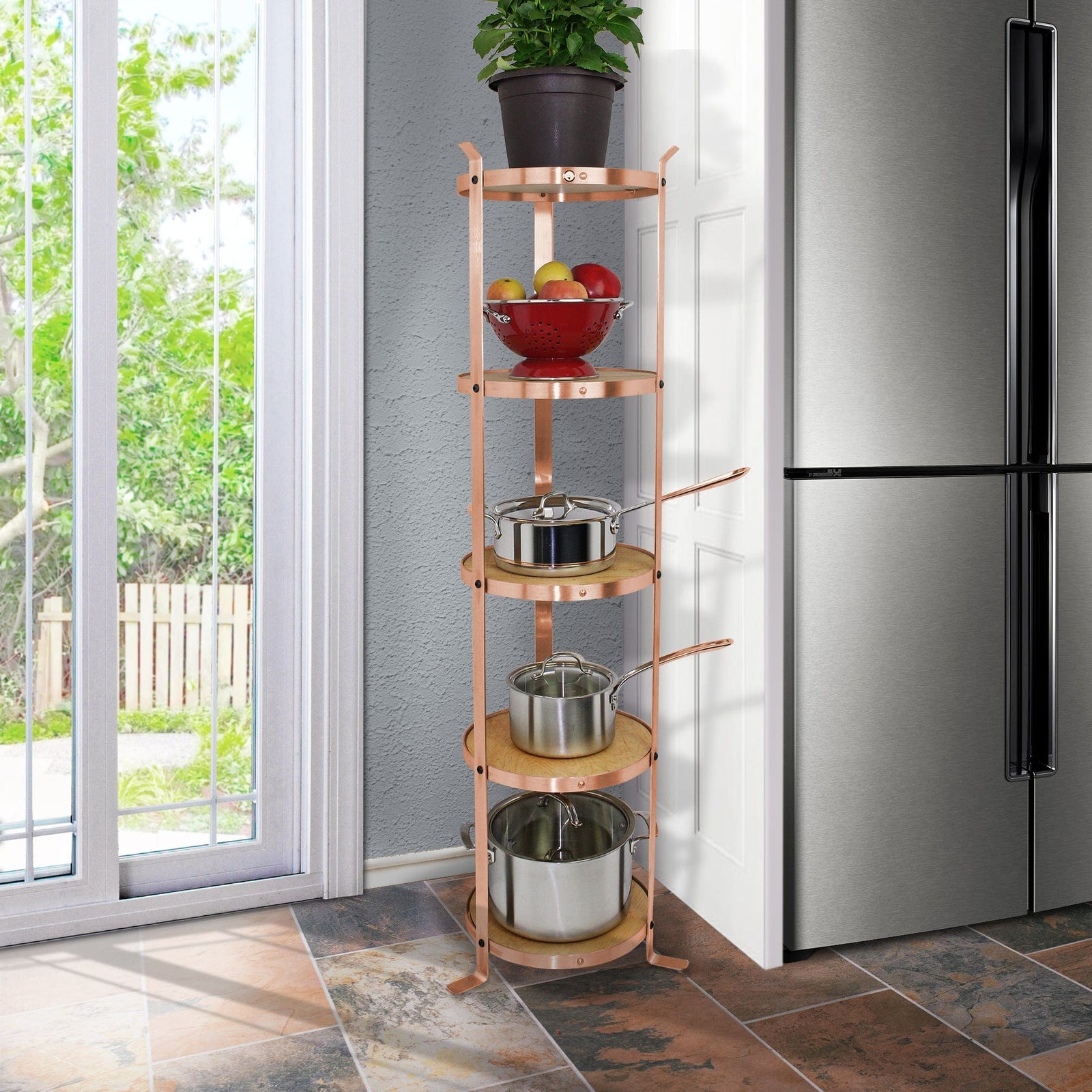 Handcrafted 5-Tier Round Designer