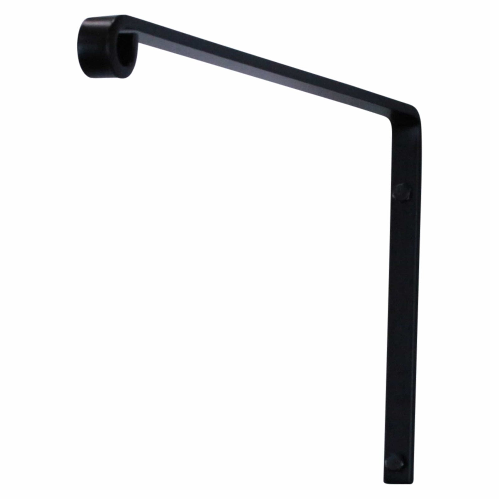 Artisan Forged Plant Hanger Wall Shelf Bracket Hook Large (Set of 2) Black