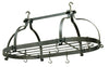 Enclume Handcrafted Double Dutch Crown Ceiling Rack with 18 Hooks