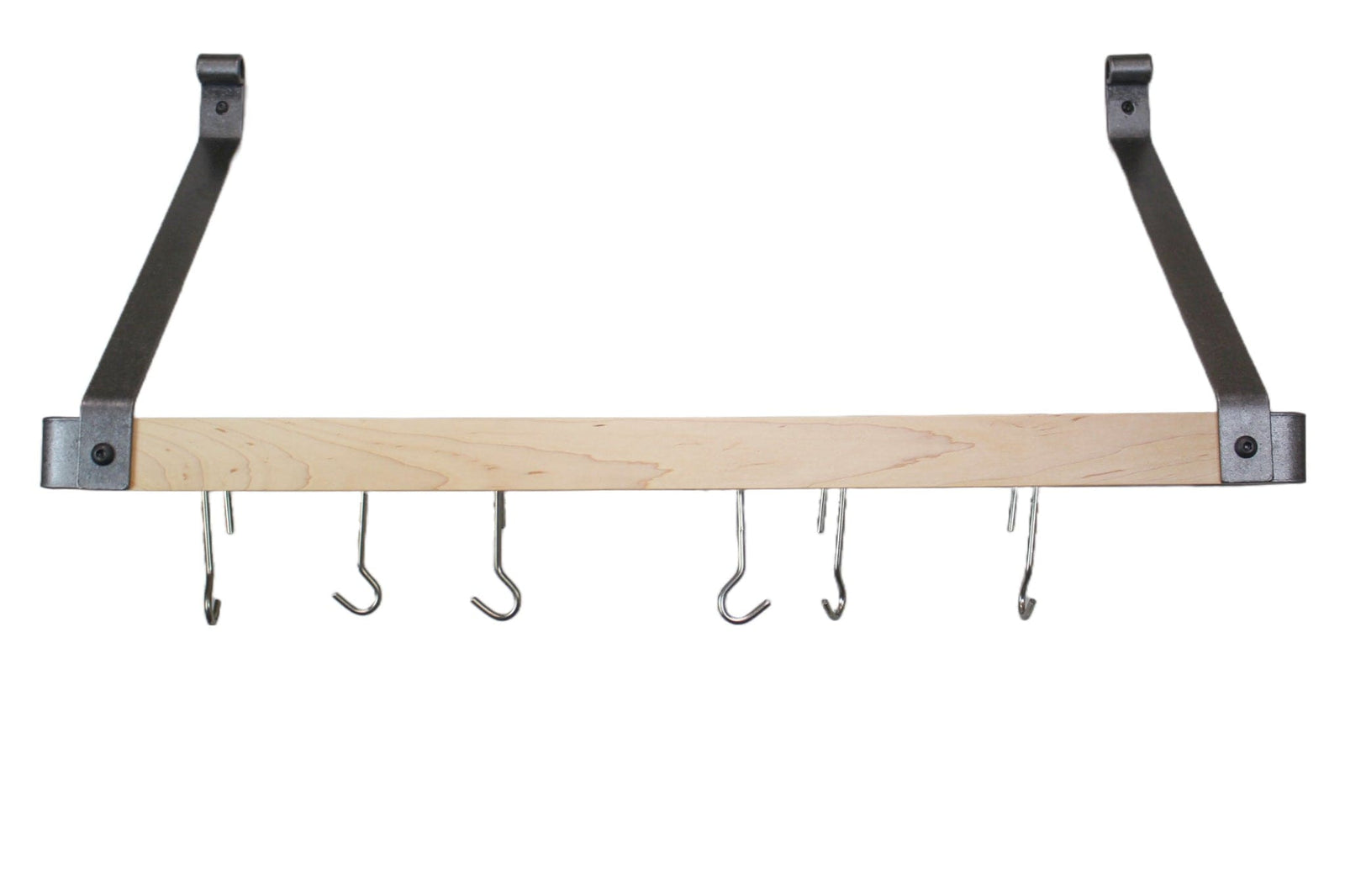 Enclume Signature Gourmet 36" Bookshelf Wall Rack in Hammered Steel