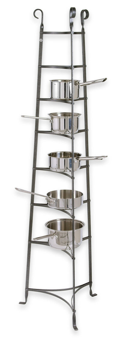 Enclume Handcrafted 8-Tier Unassembled Cookware Stand Hammered Steel