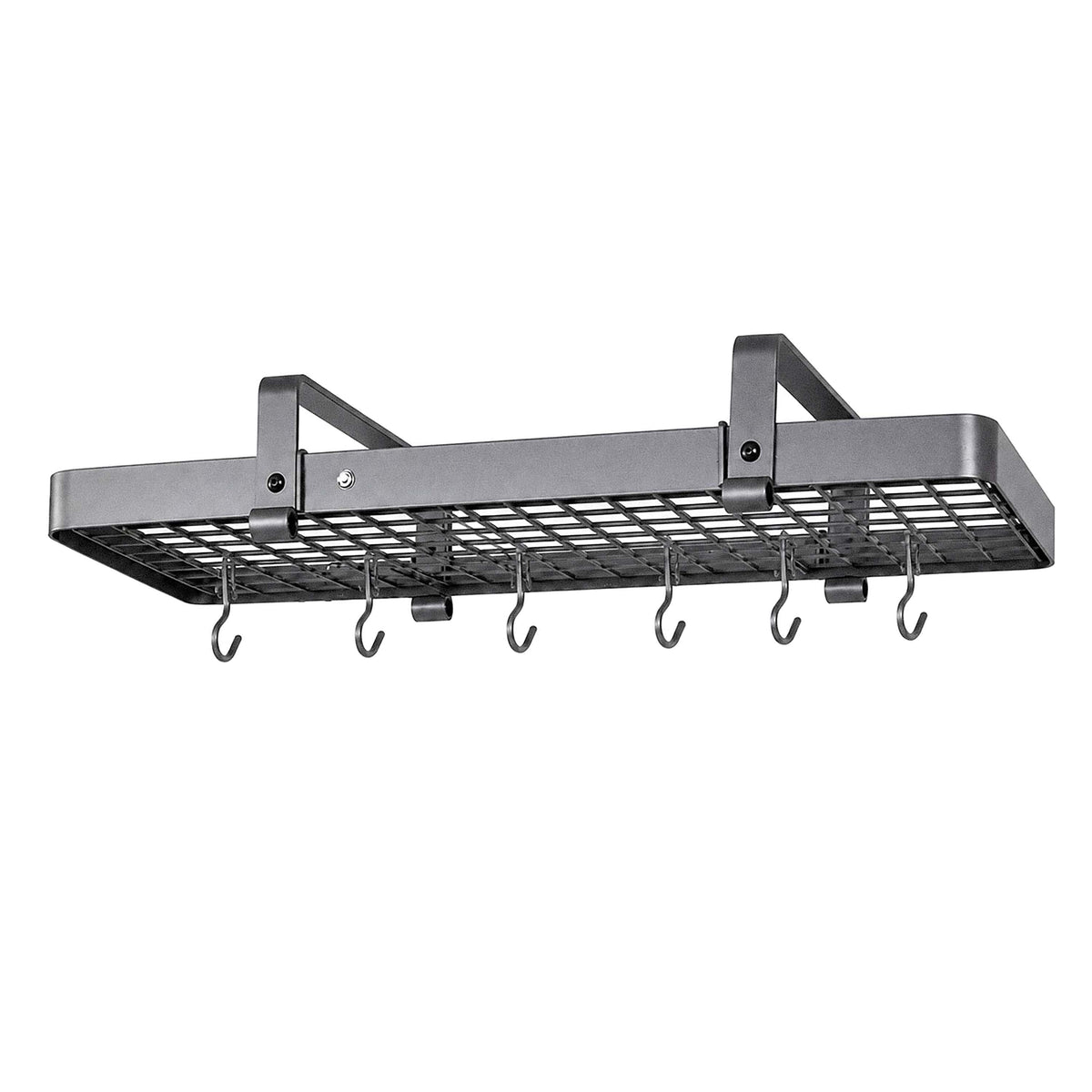 Enclume Ceiling 37" Low Ceiling Rectangle Pot Rack w/ 18 Hooks