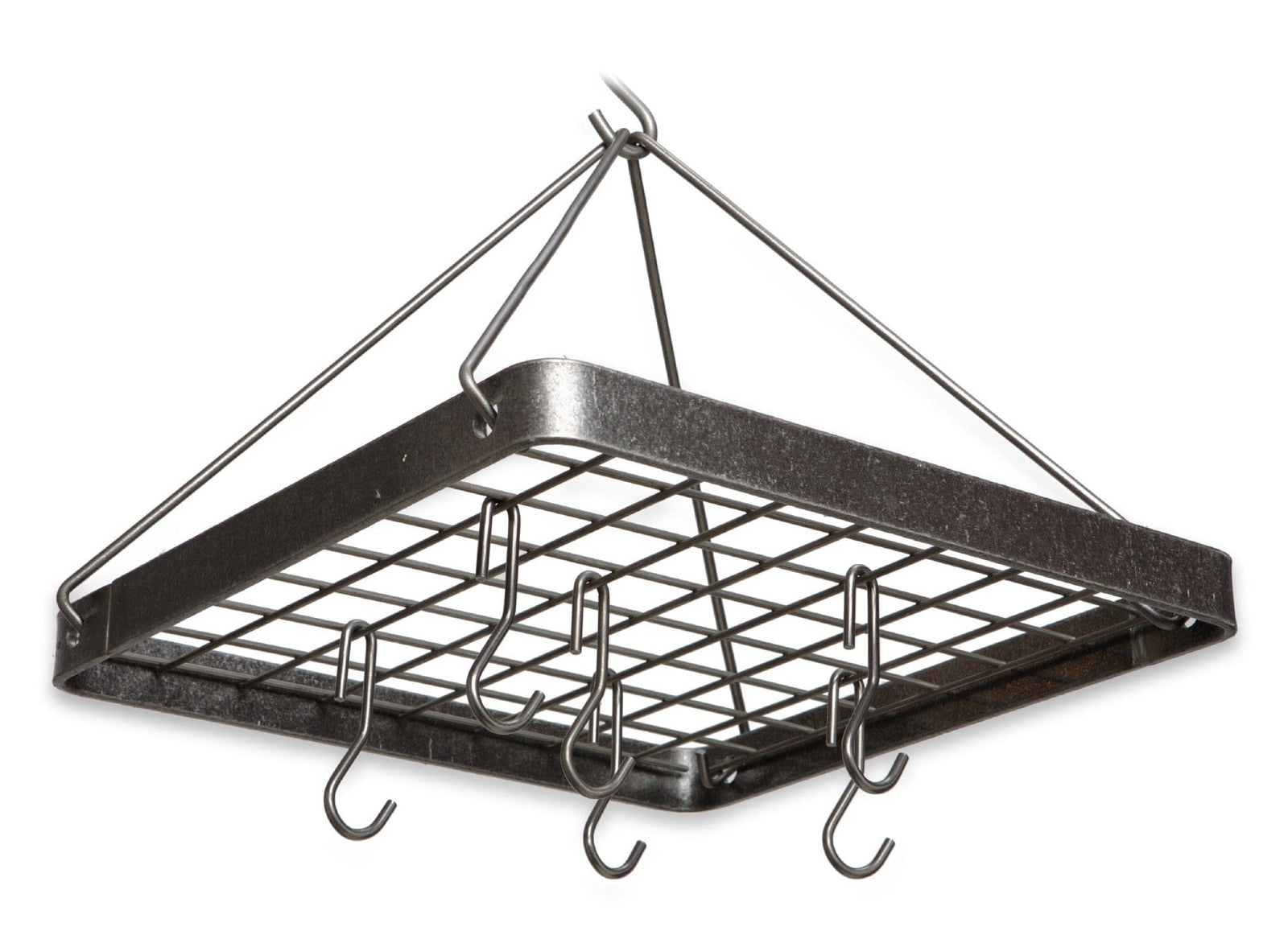 Enclume Ceiling Handcrafted Decor Cottage Square Rack Hammered Steel