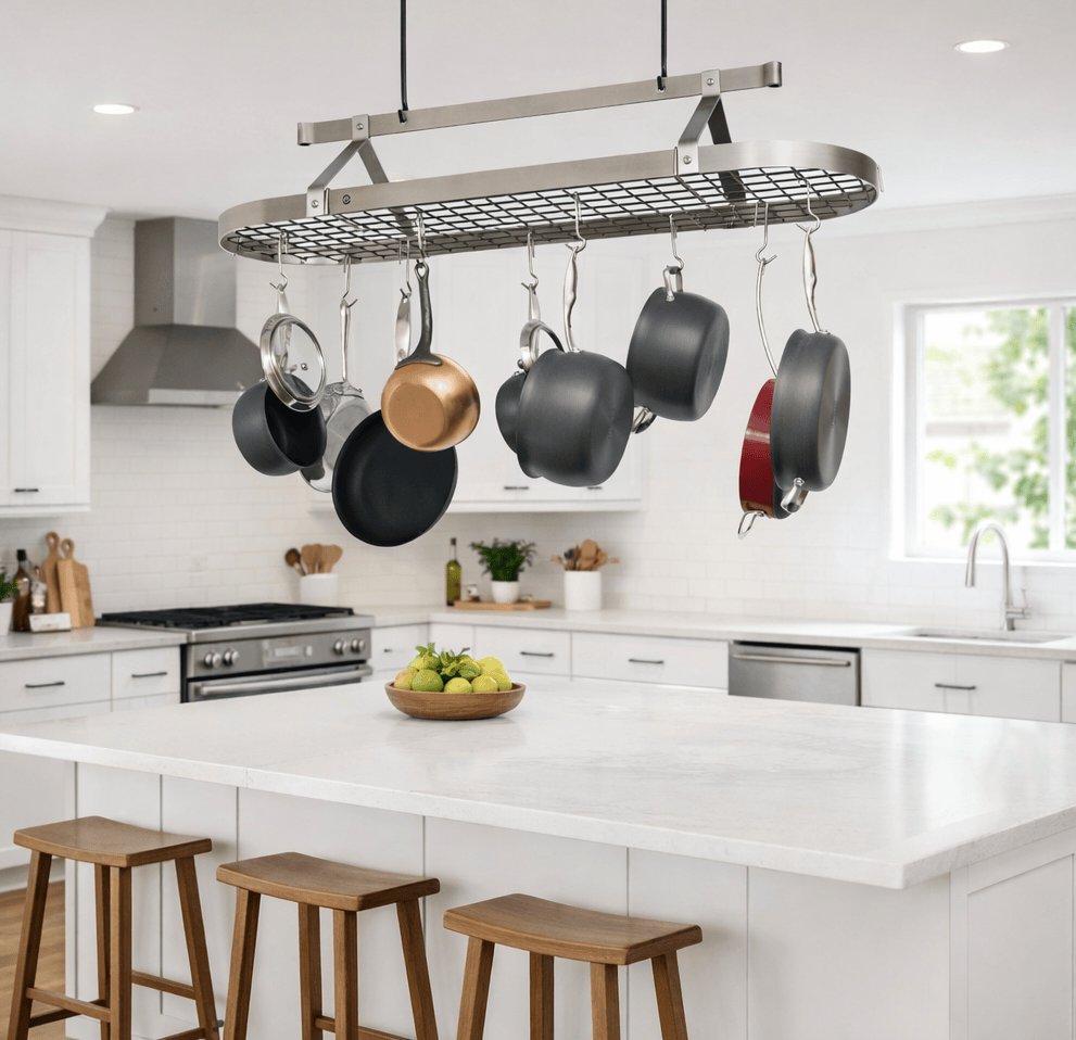 Enclume Ceiling Oval Ceiling Pot Rack w/Hooks