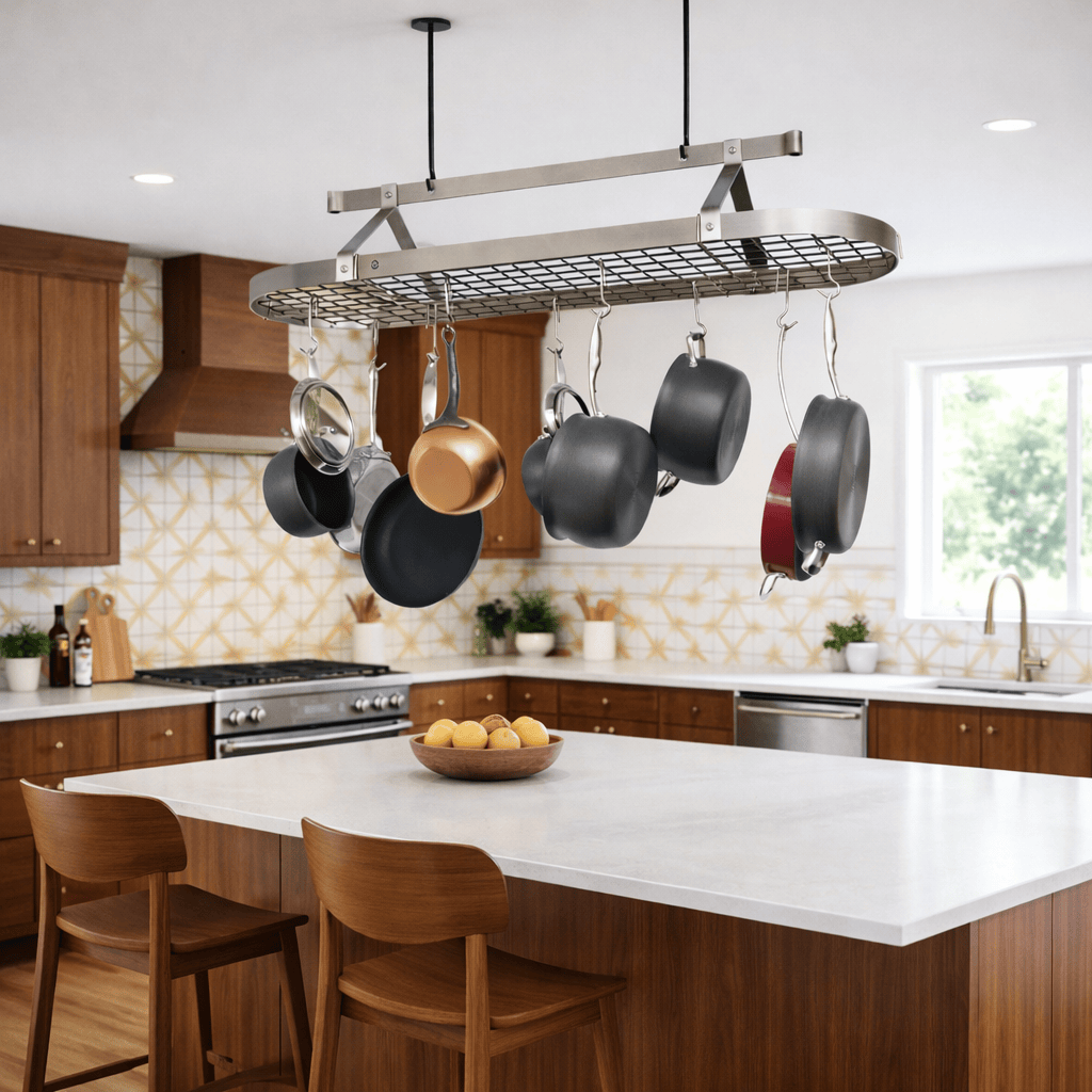 Enclume Ceiling Oval Ceiling Pot Rack w/Hooks