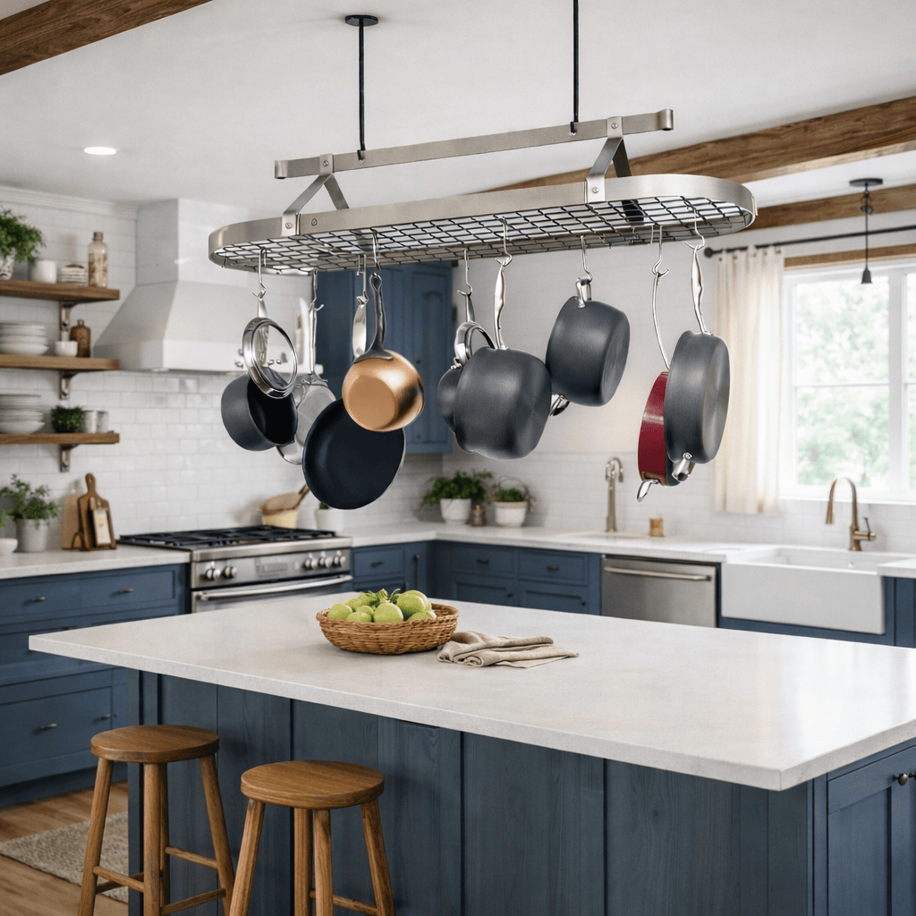 Enclume Ceiling Oval Ceiling Pot Rack w/Hooks