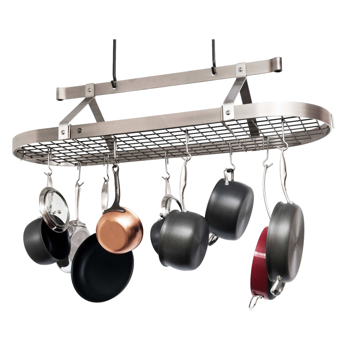 Enclume Ceiling Oval Ceiling Pot Rack w/Hooks