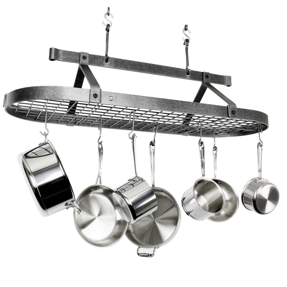 Enclume Ceiling Oval Ceiling Pot Rack w/Hooks