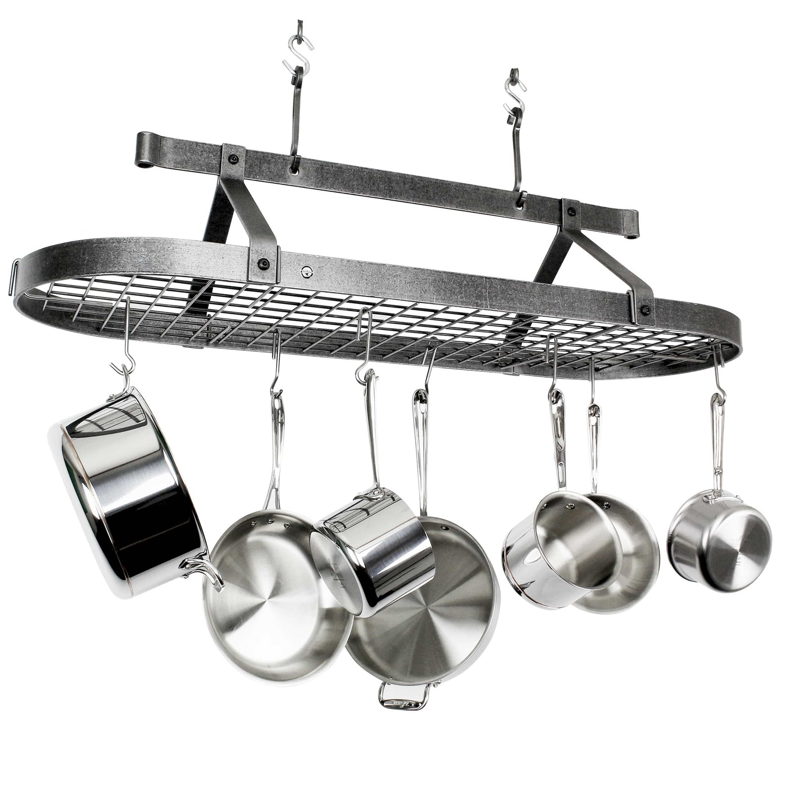 Enclume Ceiling Oval Ceiling Pot Rack w/Hooks