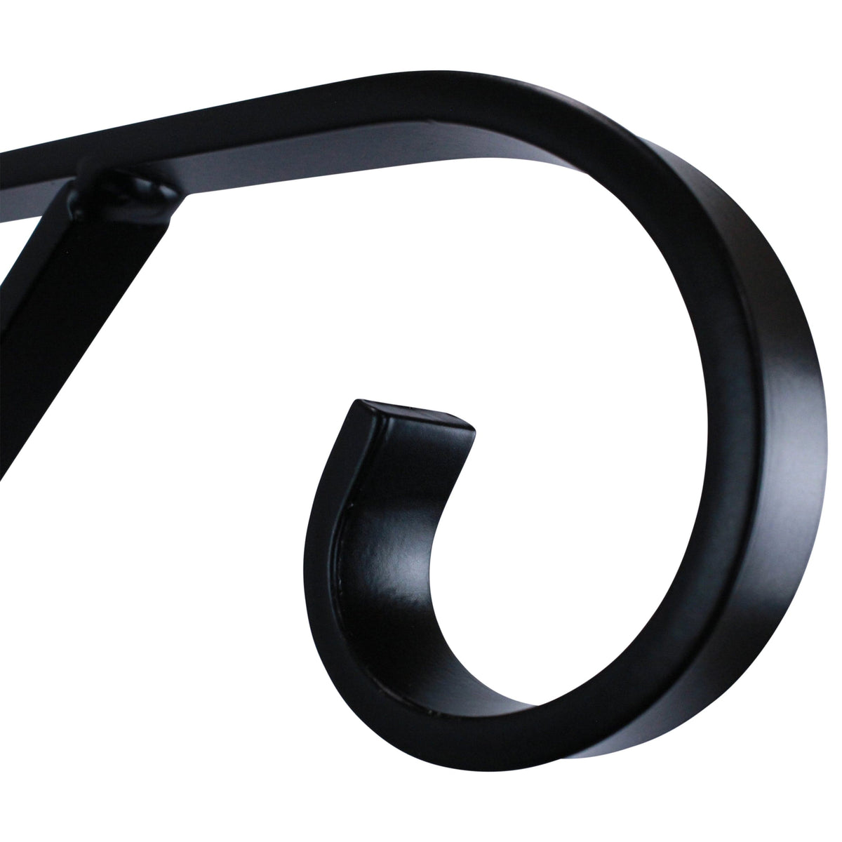 Enclume Design Products Artisan Decorative Forged Plant Hanger Hook with Ornate Scrolls (Set of 2) Black