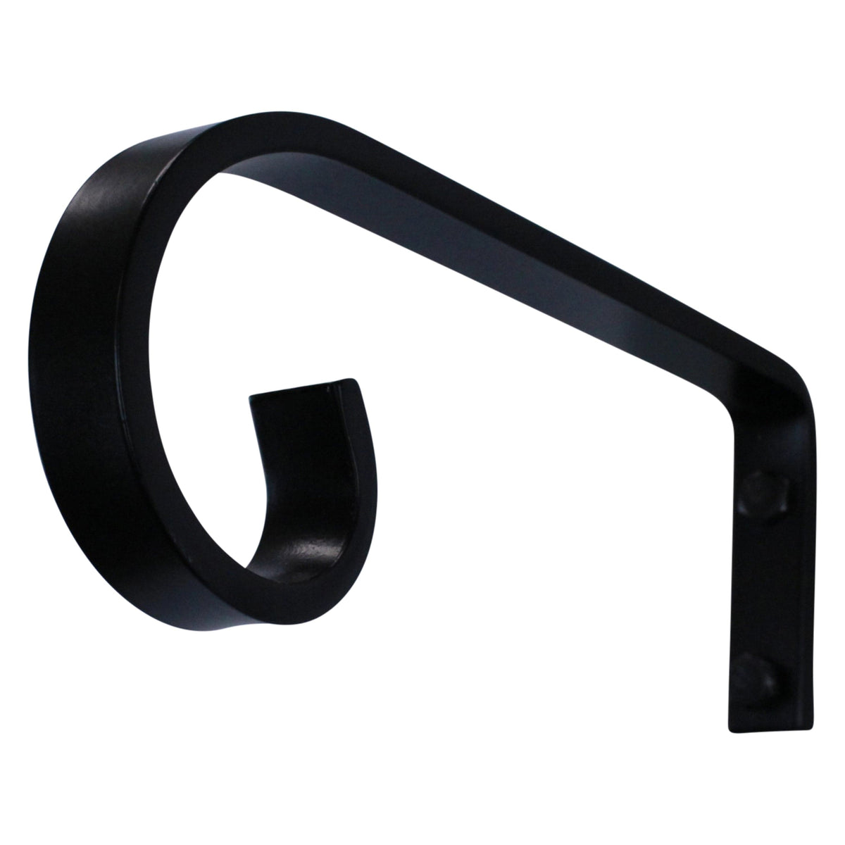 Enclume Design Products Artisan Decorative Forged Plant Hanger Hook with Simple Scroll (Set of 2) Black