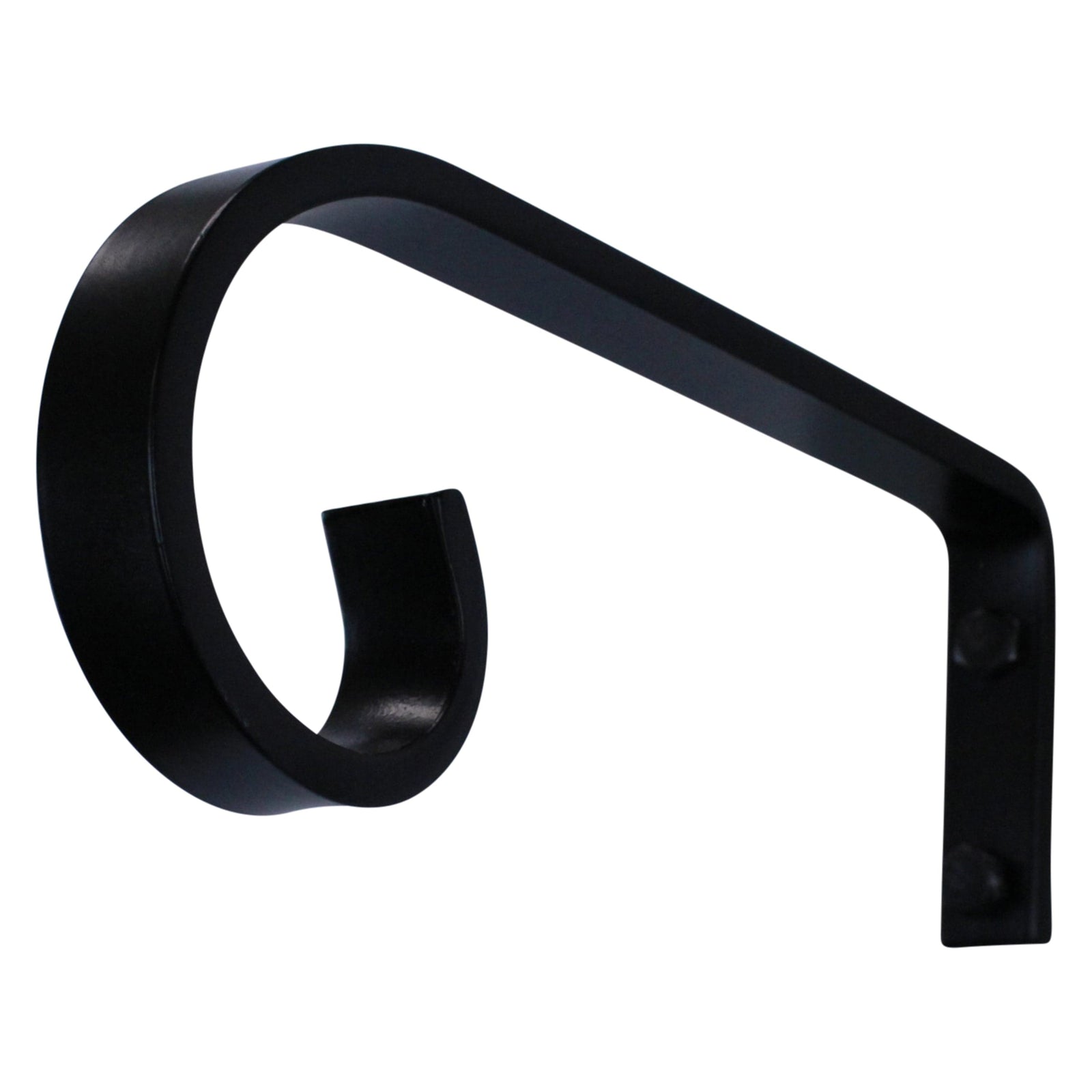 Enclume Design Products Artisan Decorative Forged Plant Hanger Hook with Simple Scroll (Set of 2) Black