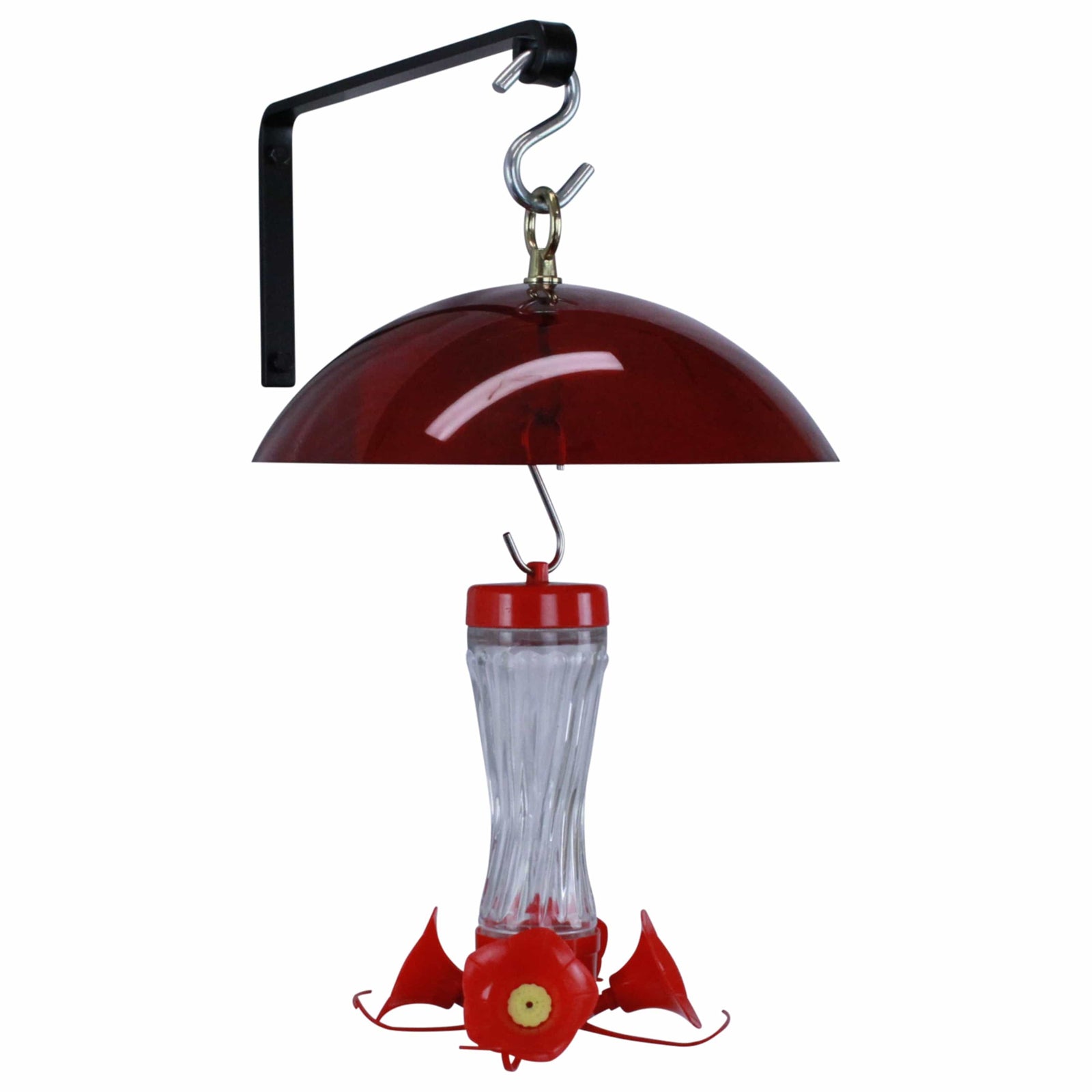 Enclume Design Products Artisan Forged Plant Hanger Wall Shelf Bracket Hook Small (Set of 2) Black