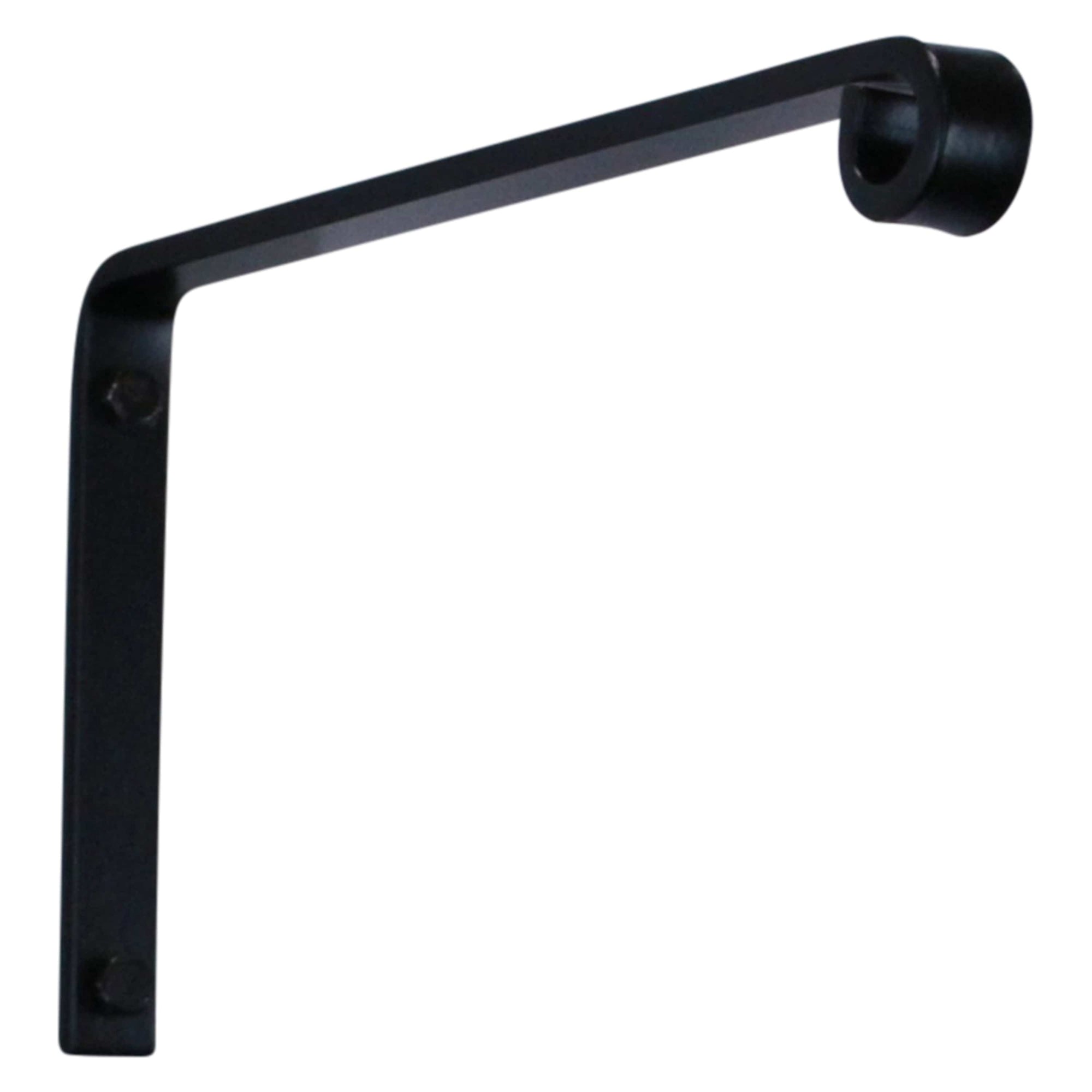 plant hanger bracket Artisan Forged Plant Hanger Wall Shelf Bracket Hook Small (Set of 2) Black
