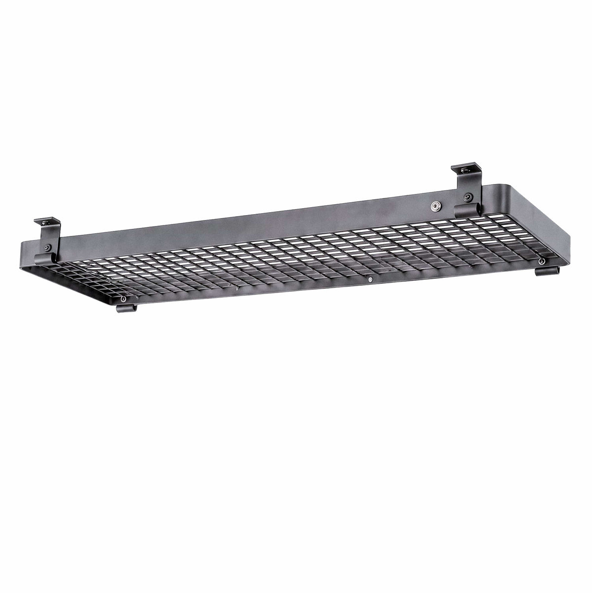 Enclume Design Products Ceiling Handcrafted 36" Rectangle Flush Mounted Ceiling Rack w 12 Hooks, Hammered Steel