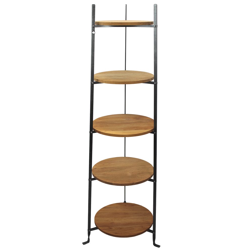 Enclume Design Products Floor Hammered Steel / With Boards 5-Tier Large Classic Cookware Stand with Boards