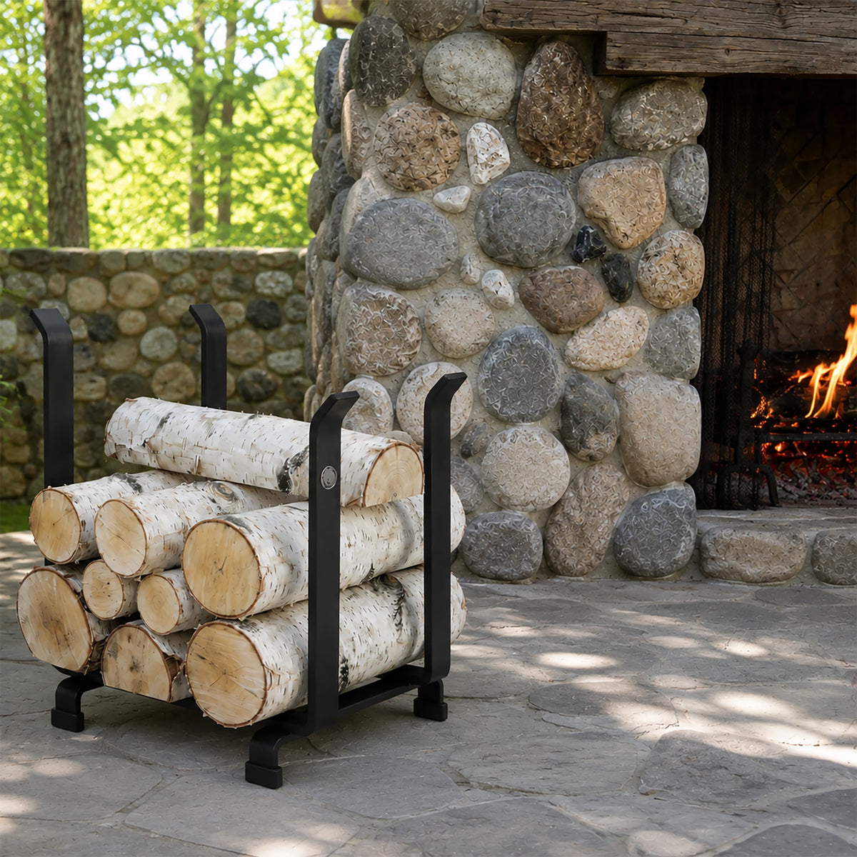 Enclume Design Products Floor Hearthside Log Holder Short